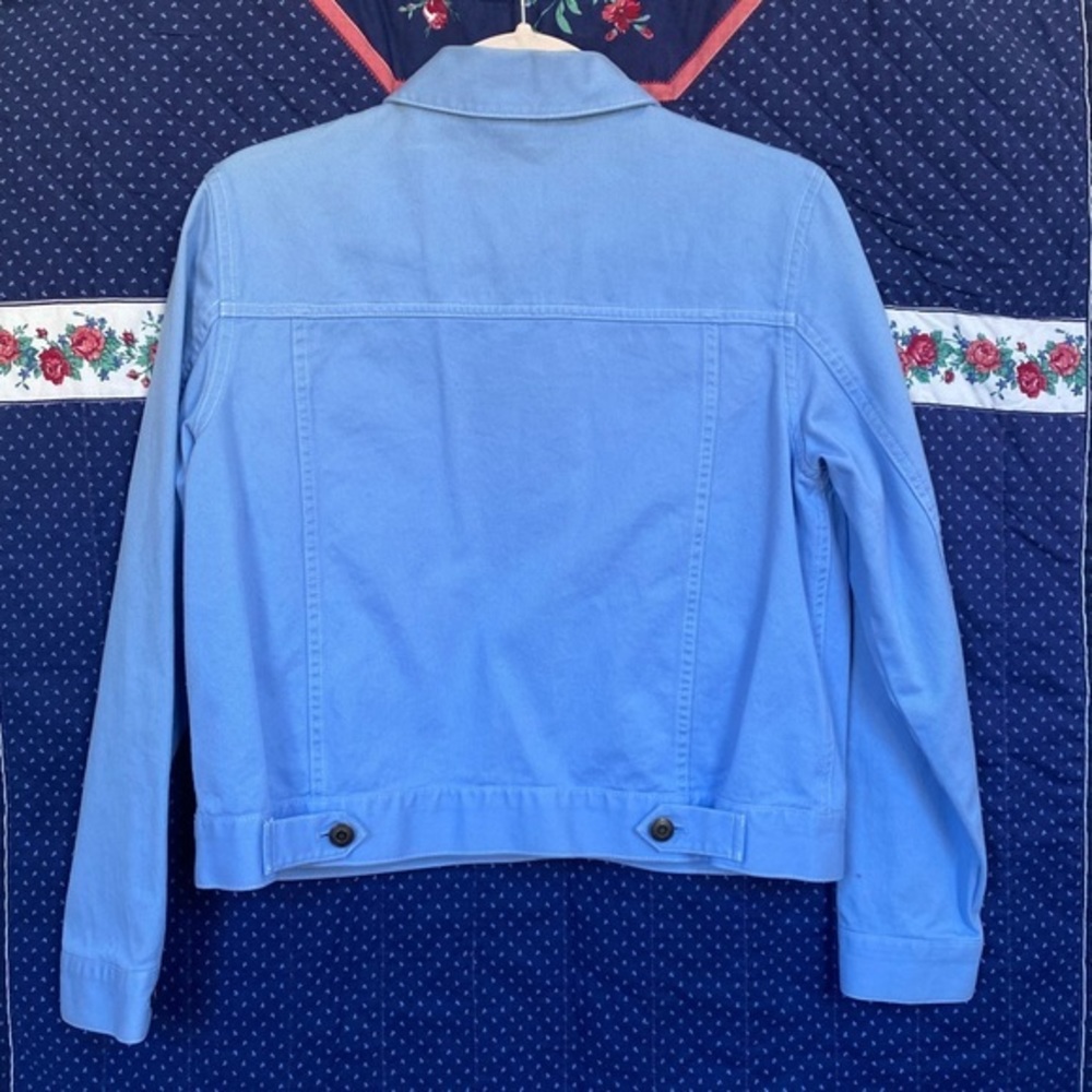 Talbots Sky Blue Denim Button Down Jacket - image 6